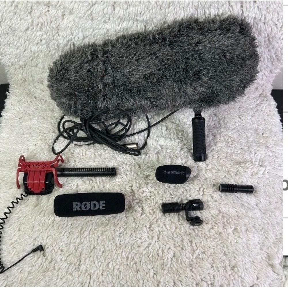 Rode VideoMic Saramonic Vmic Mini Movo Blimp Windshield Microphone Bundle